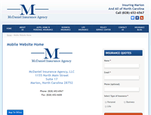 Tablet Screenshot of mcdanielinsuranceagency.com